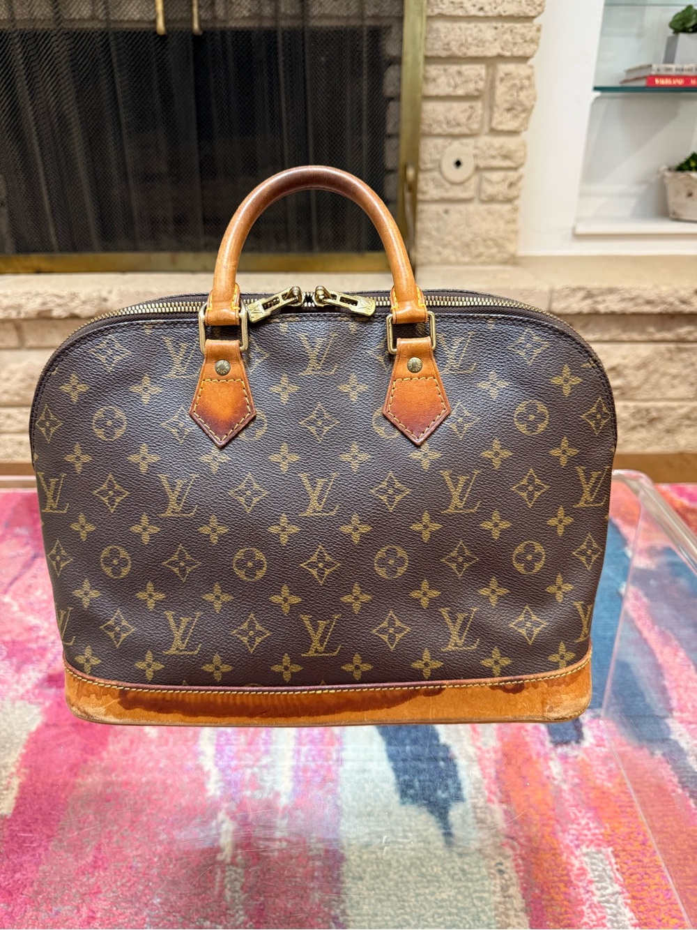 Louis Vuitton Alma PM Monogram Vintage Bag 1995 SD0995 Made in USA